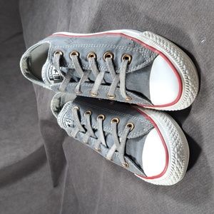 Converse Chuck Taylor All Star Low Ox Grey Distressed Denim Sneakers G- US 6